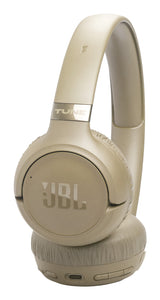JBL Tune 680NC Headset Kabel & trådløs Opkald/musik USB Type-C Bluetooth Beige