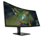 HP OMEN LCD 34c G2 curved VA 34 86,4 cm WQHD 3440x1440 1ms 185 Hz 400 nits2xHDMIDPVESA computerskærm 86,4 cm (34") 3440 x 1440 pixel Wide Quad HD Sort