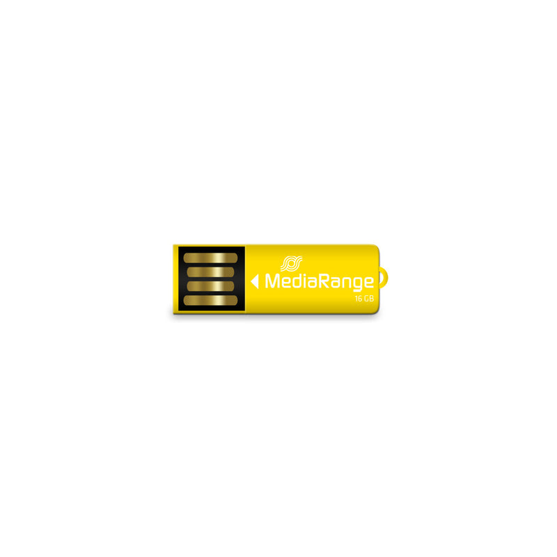 MediaRange MR976 USB-nøgle 16 GB USB Type-A 2.0 Gul