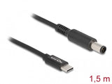 DeLOCK 87975 el-ledning Sort 1,5 m USB C 7.4 x 5.0 mm