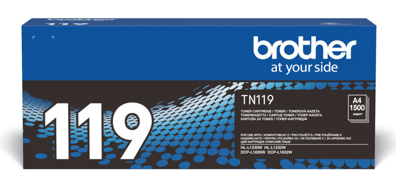 Brother TN-119 tonerpatron 1 stk Original Sort