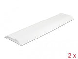 DeLOCK 20886 kabelorganisator Kabelkanal Hvid 2 stk