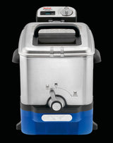 Tefal Oleoclean Pro Inox & Design FR8040 Enkelt 3,5 L 2300 W Sort, Rustfrit stål