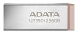 ADATA UR350 USB-nøgle 256 GB USB Type-A 3.2 Gen 1 (3.1 Gen 1) Brun, Rustfrit stål