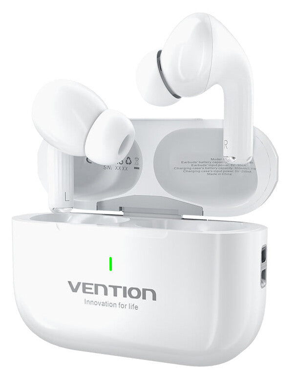 Vention Echo Lite E11 Headset True Wireless Stereo (TWS) Open-ear Opkald/musik USB Type-C Bluetooth Hvid