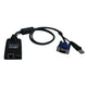 Tripp Lite B055-001-USB KVM-kabel Sort