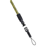 Hama Braid 120 strop Digitalt kamera Nylon Sort, Gul