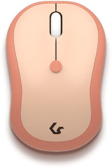KeySonic KSKM-5200M-RF (DE) tastatur Mus inkluderet Kontor RF trådløst QWERTZ Tysk Beige, Brun, Lyserød