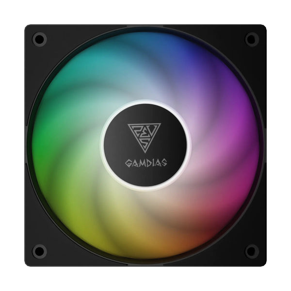 GAMDIAS NOTUS M1-1201 ARGB Processor Væskekølingssæt 12 cm Sort 1 stk