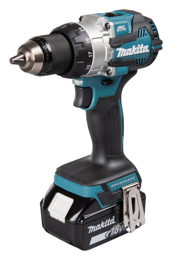 Makita DHP489RTJ elektrisk skruetrækker & slagbor 1800 rpm Sort, Blå