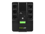 Green Cell UPS06 UPS-enhed Interaktivt indgangsstik 0,999 kVA 360 W 6 AC stikkontakt(er)