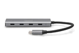 Digitus DA-70246 interface hub USB 3.2 Gen 1 (3.1 Gen 1) Type-C 5000 Mbit/s Grå