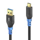 PureLink FI-U320-010-PCK USB-kabel USB 3.2 Gen 1 (3.1 Gen 1) 1 m USB A USB C 5 Gbit/sek. 15 W Sort, Blå
