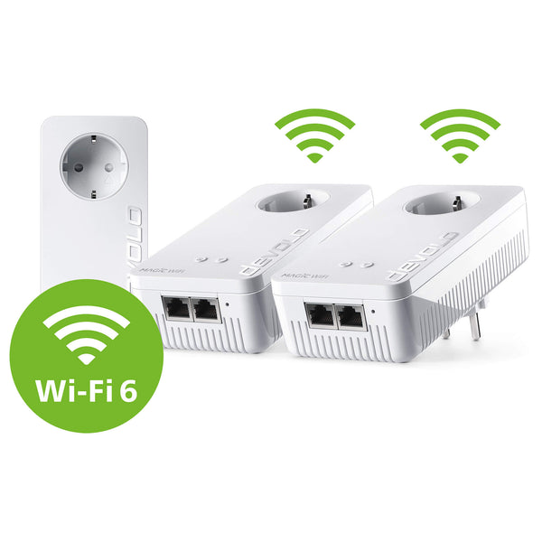Devolo Magic 2 WiFi 6 next - Multiroom Kit 3000 Mbit/s Ethernet LAN Wi-Fi Hvid 3 stk