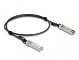 DeLOCK 84217 InfiniBand og fiberoptisk kabel 1 m SFP+ Sort, Sølv