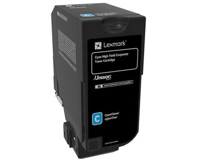 Lexmark 74C2HCE tonerpatron 1 stk Original Blå
