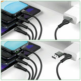 4smarts 541023 USB-kabel 1,2 m USB A/USB C USB C/Micro USB-A/Lightning 15 W Sort