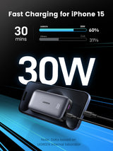 Ugreen 10000mAh Mini Powerbank Quick Charging 30W Grå