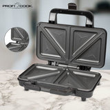 ProfiCook PC-ST 1092 sandwichtoaster 900 W Sort, Rustfrit stål