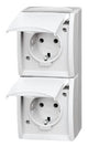 Busch-Jaeger 20-02 EW-54 stikkontakt CEE 7/3 Hvid