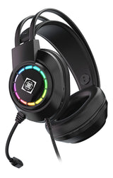Deltaco Gaming DH220 USB Stereo Gaming Headset, RGB, Black