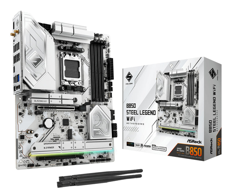 Asrock B850 Steel Legend WiFi AMD B850 Sokkel AM5 ATX