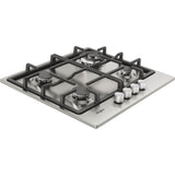 Whirlpool TGML 661 IX Rustfrit stål Indbygget 58 cm Gaskomfur 4 zone(s)
