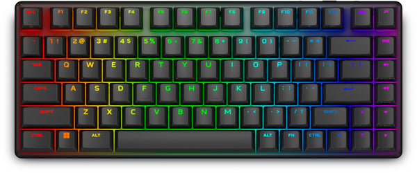 Alienware Pro Wireless Gaming Keyboard tastatur Spil USB + RF Wireless + Bluetooth Sort