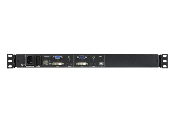 ATEN CL6700MW rack-konsol 43,9 cm (17.3") 1920 x 1080 pixel Metal Sort 1U