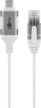 Goobay 74385 kabel kønsskifter USB 3.1 type A RJ45 Hvid