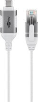 Goobay 74385 kabel kønsskifter USB 3.1 type A RJ45 Hvid