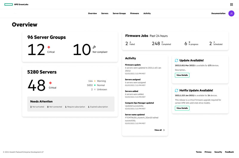 HPE Compute Ops Management Advanced 7-year Upfront ProLiant SaaS