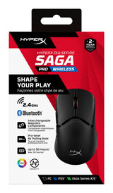 HyperX Pulsefire Saga Pro Wireless Gaming Mouse (sort)
