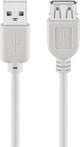 Goobay 50960 USB-kabel USB 2.0 1,8 m USB A 0,48 Gbit/sek. Grå