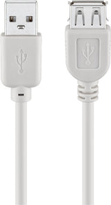 Goobay 68621 USB-kabel USB 2.0 0,3 m USB A 0,48 Gbit/sek. Grå