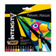 BIC Intensity Premium filtpen Fin Sort, Blå, Grøn, Lyse Blå, Orange, Lilla, Rød, Vanilje farve, Violet, Hvid, Gul