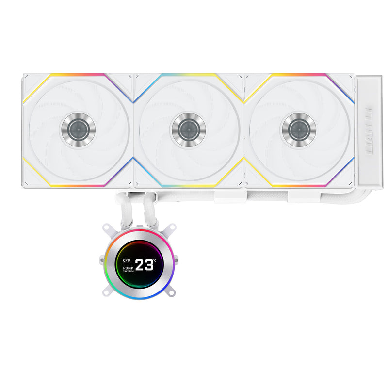 Lian Li GA II Hydroshift II LCD-C 360TL Processor Alt-i-en væskekøler 12 cm Hvid 1 stk