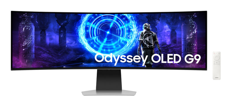 Samsung G95SD computerskærm 124,5 cm (49") 5120 x 1440 pixel Dual QHD OLED Sølv
