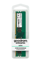 Goodram 32GB 3200MHz ECC UDIMM W-MEM3200E4D832G hukommelsesmodul 1 x 32 GB DDR4 288-pin DIMM Fejlkorrigerende kode