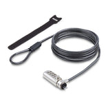 StarTech.com SNBLC4D-LAPTOP-LOCK kabellås Sort, Sølv 2 m