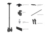 Multibrackets 3897 skærmbeslag til skiltning 106,7 cm (42") Sort