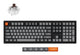 Keychron K10 Max tastatur Universel USB + RF Wireless + Bluetooth QWERTY Nordisk Sort