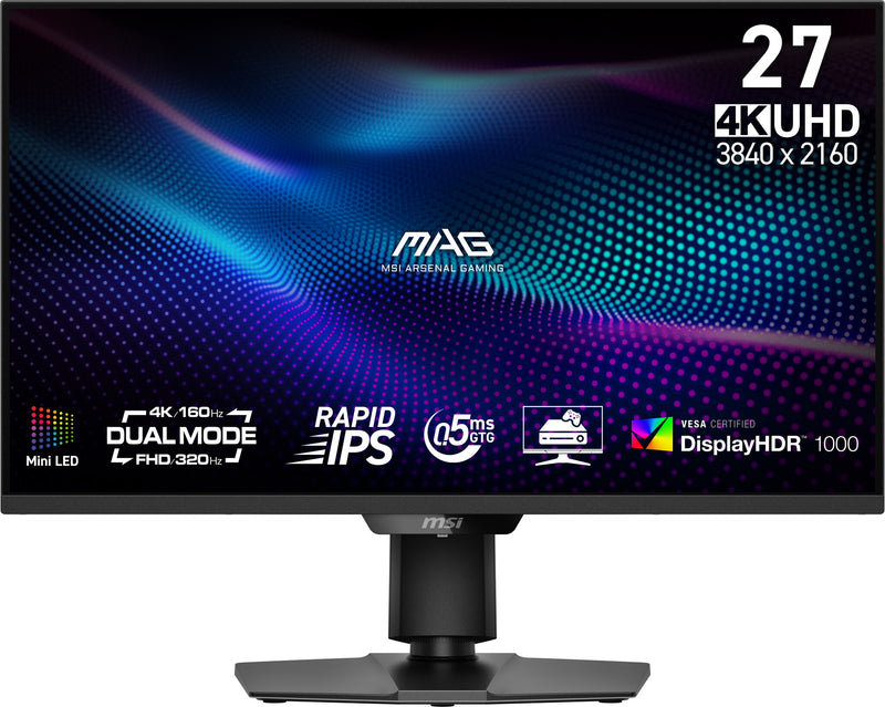 MSI MAG 274UPDFDE E16M computerskærm 68,6 cm (27") 3840 x 2160 pixel 4K Ultra HD LED Sort