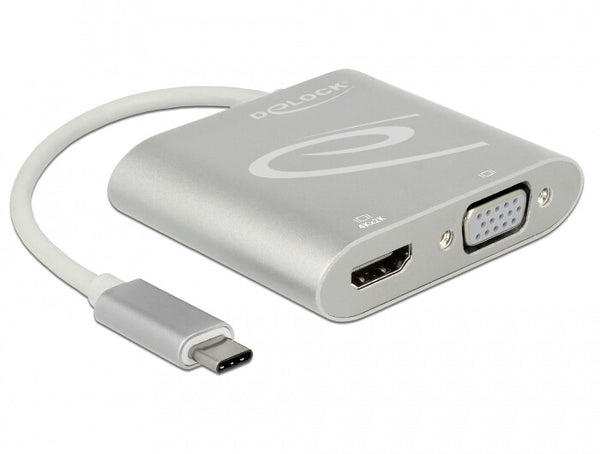 DeLOCK 87705 USB grafisk adapter 3840 x 2160 pixel Sølv