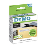 DYMO Ægte LabelWriter Returadresseetiketter | 25 mm x 54 mm | Selvklæbende | Rulle med 500 let-aftagelige etiketter | til LabelWriter etiketmaskiner | Fremstillet i Europa