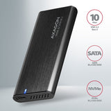 Axagon EEM2-SB2 drevkabinet SSD kabinet Sort M.2