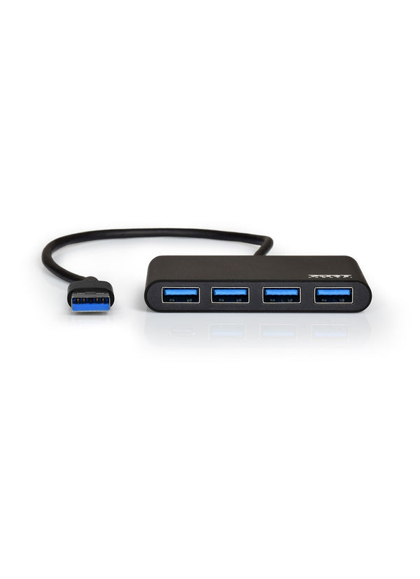 Port Designs 900121 interface hub USB 3.2 Gen 1 (3.1 Gen 1) Type-A 5000 Mbit/s Sort