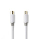 Nedis CSBW40015WT20 koaxial kabel Hvid