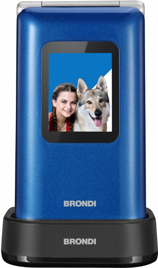 Brondi Amico Prezioso 7,11 cm (2.8") Blå Senior telefon