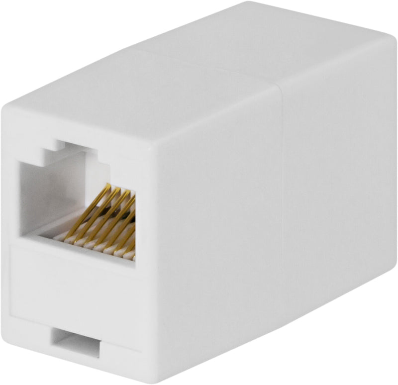 Deltaco Samlemuffe 8P/8C RJ45, hvid